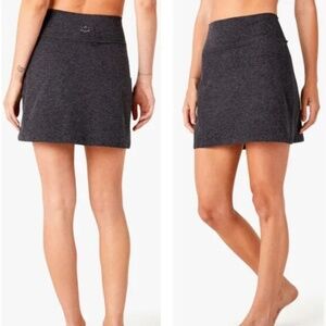 Beyond Yoga Move It Skirt Dark Grey Spacedye Size Small